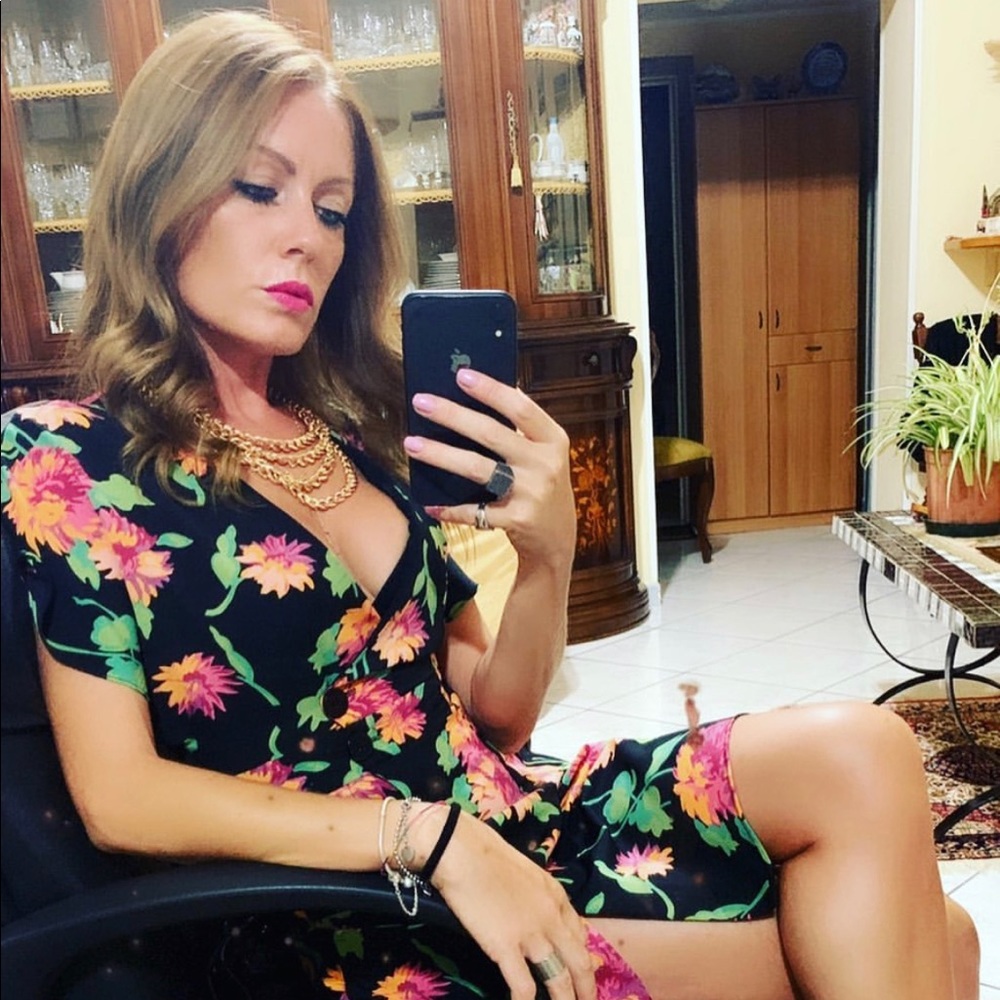 Zara printed floral mini dress - Picture 1 of 8